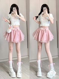 Kawaii Outfit Ideas, Tube Top And Skirt, Hair Style Korea, Wardrobe Makeover, Stylish Wardrobe, Fishtail Dress, Diy Fashion Clothing, Cute Cosplay, Princess Style