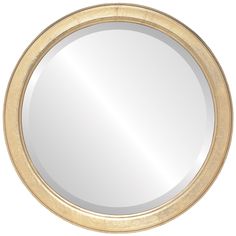 a round mirror on a white background