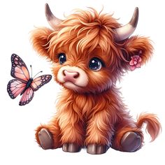 Clipart images Highland Cow Clipart, Cow Stuff, Illustration Design Graphique, Highland Cow Canvas, Cow Clipart, Baby Highland Cow, Cow Pictures, Cow Canvas