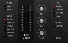 the control panel for an instrument with buttons and knobs, including two different controls