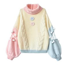 Pastel Sweater, Goth Outfit, Mode Chanel, Pastel Fashion, 가을 패션, Harajuku Fashion