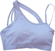 RUNNER ISLAND Womens Moon Dust Blue Asymmetrical Sports Bra Adjustable Padding Workout Yoga Running Gift at Amazon Women’s Clothing store Pinterest Shuffle, Shuffle Board, Swimming Sport, Running Gifts, Sports Bra Top, Moon Dust, Strappy Sports Bras, Workout Yoga