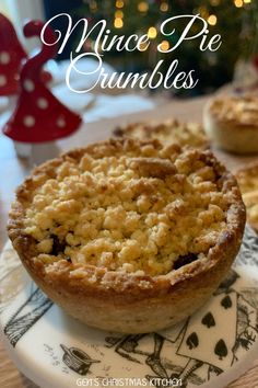 Mince Pie with crumble topping from Gen's Christmas Kitchen