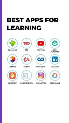 the best apps for learning with icons