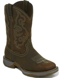 Tony Lama Men's Brown Junction Waterproof Boots - Square Toe , Brown Rugged Leather Work Boots With Square Toe, Brown Square Toe Boots, Arait Half Boots Men's Square Toe, Luxury Men's Square Toe Cowboy Boots, Men’s Western Boots, Mens Cowboy Boots Square Toe Brown, Timberland Waterproof Boots, Timberland Boots Outfit, Tony Lama