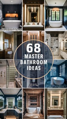 Transform your bathroom into a luxurious oasis with these 68 master bathroom ideas! Explore modern designs, elegant fixtures, and innovative layouts to create the ultimate relaxation space. Perfect for anyone looking to upgrade their bathroom with style and comfort. #MasterBathroom #BathroomDesign #HomeDecor #LuxuryLiving #BathroomInspiration 💎🚿 Masterbath Ideas 2024 Remodel, Medium Bathroom Design, Luxury Bathrooms Modern, Large Master Bathrooms 2024 Trends, Small Bathroom Renovations Master, Masterbath Ideas Decor, Master Bathrooms 2024 Trends Color, Modern Master Bath Design Ideas, Master Bathrooms 2024 Trends Modern