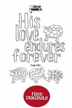 an adult coloring book with the words, his love for creatures is forever