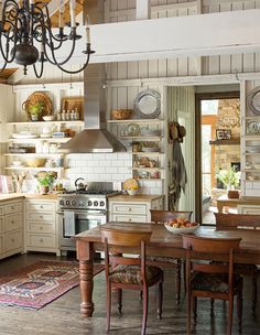 the kitchen is clean and ready to be used for dinner or breakfast time, as well as many other things in the house