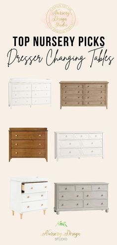 the top nursery picks for dressers and changing tables