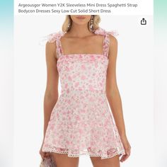 Y2k Floral Pink Mini Dress. Size Xl. New With Tags. I Have Another One In A Large. I’ll Throw That One In Too. Y2k Style Dresses With Ruffles, Y2k Mini Dress With Ruffles, Y2k Style Ruffled Mini Dress For Spring, Y2k Fitted Ruffle Dress, Y2k Style Pink Mini Dress For Summer, Y2k Summer Mini Dresses, Y2k Summer Dress With Short Sleeves, Y2k Style Short Sleeve Summer Mini Dress, Y2k Style Short Sleeve Mini Dress For Summer