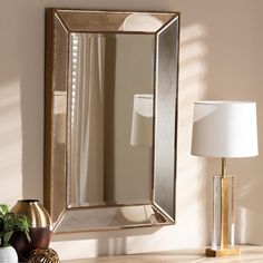 Neva Rectangle Accent Mirror - Cool Stuff & Accessories Contemporary Accent Wall, Foyer Dining Room, Accent Wall Mirror, Silver Wall Mirror, Wood Wall Mirror, Baxton Studio, Framed Mirror Wall, Mirrors Wayfair, Accent Mirrors