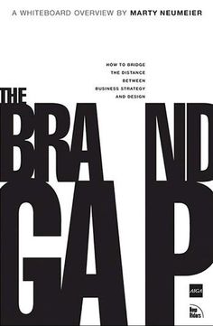 the brand gap movie poster with black and white lettering on it's front cover