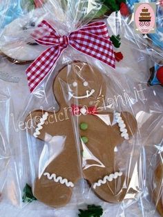 some very pretty decorated cookies in plastic bags