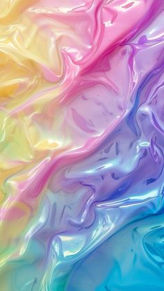 an image of colorful fluid paint