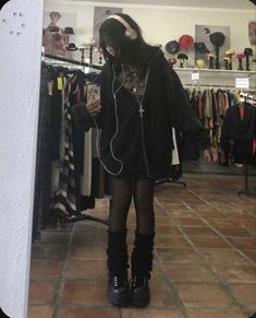 Grunge Fits, Look Grunge, Alt Outfits, Goth Outfits, Alternative Outfits, 가을 패션, Really Cute Outfits