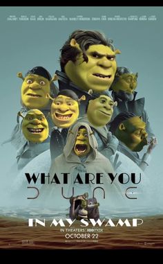 the poster for what are you doing in my swamp?