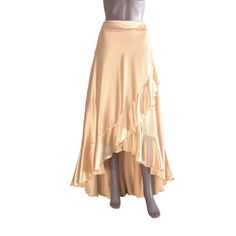 "It is made from soft and good quality Silk fabric. This is made to order in your measurements. Skirt length: 29\" x 42\" .It can be made longer or shorter. It is made with a zipper. You can choose other colors from the color chart. When you order please give me your measurements: 1: The length of the skirt from the top of the waistline to the bottom hem. 2: Waist ( where you want the waistline to be). 3: Hips ( around the fullest part) 4: And your color choice. *When you order will have a place Long Gold Bridesmaid Dresses, Bridesmaid Skirt, Maxi Rock, Bridesmaid Skirts, Blue Maxi Skirt, Skirt Silk, Grey Bridesmaids, Silk Maxi Skirt, Chiffon Shawl