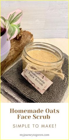 Oat Skincare, Body Scrub Recipes, Diy Body Scrub Recipes, Vegan Skin Care, Body Scrub Recipe, Honey Diy, Scrub Diy