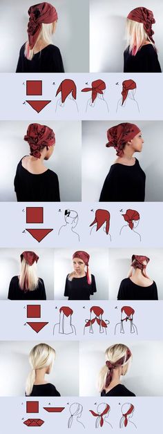 Tie A Scarf, Head Scarf Styles, How To Wear A Scarf, Peinados Fáciles Para Cabello Corto, Bandana Hairstyles, How To Wear Scarves, Diy Costumes, Hair Dos