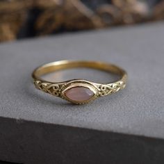 Piercing Designs, Engagement Ring Boho, Whimsical Ornaments, Orbital Piercing, Pink Gemstone Ring, Rose Quartz Ring, 자수 디자인, Ring Stone, Boho Ring