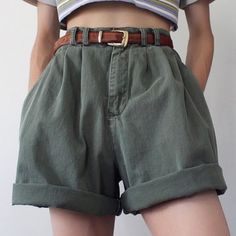 SHORTS / SKIRT / PANTS / LEGGINGS · SO FUN MART · Online Store Powered by Storenvy High Waist Cotton Shorts With Belt Loops, High-waist Cotton Shorts With Belt Loops, Retro Cotton Shorts With Elastic Waistband, Casual High-waisted Shorts With Belt Loops, Vintage Cotton Khaki Shorts, Trendy Cotton Shorts With Belt Loops, Cotton Jean Shorts With Belt Loops, Summer Khaki Cotton Shorts, Summer Khaki Shorts