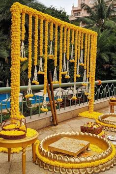 Haldi Decor Ideas Wedding Background Decoration