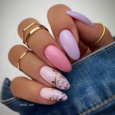 Rosy Nails, Oval Nails, Pastel Nails, Dream Nails