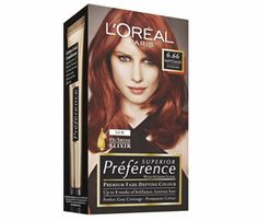 L'oreal  Preference   6.66 INTENSE RED Permanent Hair Color