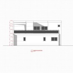 an architectural drawing of a house