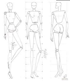 three different views of the body and head of a woman in tight pants, with one leg