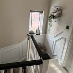 the stairs in this house have been painted white