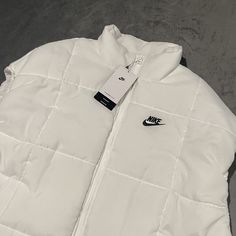 #ad Great Shopping Nike Puffer Vest Womens Medium White Sportswear Oversized Therma Fit Water Repel, Fashion Women's Jackets Nike Puffer Vest, Nike Puffer, Nike Vest, White Puffer Vest, Nike Sportswear Women, Black Sportswear, Vest Womens, Womens Puffer Vest, Pink Vest