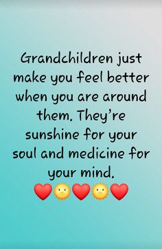 some hearts and two sunflowers with the words granddaughter just make you feel better when you are around them they're sunshine for your soul and medicine for