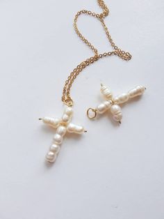 Pearl Cross Necklace, Greek Cross Pendant, Modern Religious Jewelry, Beaded Pearl Cross, Large Ivory Pendant with Natural Pearls, Bold Cross White Cross Pearl Pendant Necklace, White Cross-shaped Pearl Pendant Necklace, White Cross-shaped Pearl Necklace With Pendant, Crucifix Pearl Necklace Gift, Pearl Crucifix Necklace For Gift, White Cross Pendant Necklace With Pearl Drop, White Cross Necklace With Pearl Drop, White Pearl Cross Pendant Necklace, White Pearl Cross Necklace