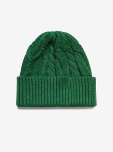 Soft and structured, this chunky beanie is made from plush viscose yarn in an elegant cable knit design with a ribbed turn-up hem. Pair with our Mondain cable knit pullover for a matching look. Chunky Beanie, Winter Essentials, Knitted Pullover, Knitting Designs, Cable Knit, Cable, Caps Hats, Yarn, Turn Ons