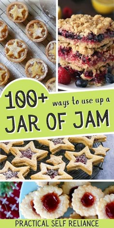 the cover of 100 + ways to use up a jar of jam by practical self reliance