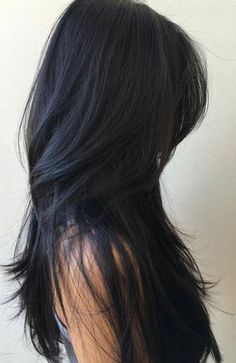 ผมทรง Long Pixie, Trendy Layered Hairstyles, Straight Layered Hair, Long Layered Haircuts, Long Layered Hair, Haircuts For Long Hair, Long Straight Hair