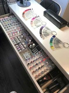 Nail Salon Organization, Salon Organization Ideas