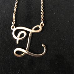 Sterling Silver (Stamped 925 On Back) With Cursive “Z” Initial. 16” Long. Jeweler Also Said Necklace Is Used For “L” Initial. Brand New - Never Worn. Excellent Condition. Initial Necklace Aesthetic, Cursive Z, L Initial Necklace, Z Initial, L Necklace, L Initial, Necklace Aesthetic, Name Necklace, Initial Necklace