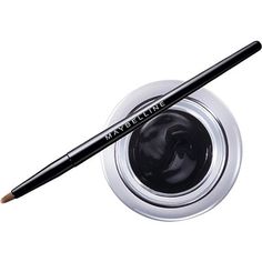 Maybelline - Eye Studio Lasting Drama Gel Eyeliner in Blackest Black #ultabeauty Maybelline Gel Eyeliner, Best Drugstore Eyeliner, Best Gel Eyeliner, Drugstore Eyeliner, Eyeliner Waterline, How To Do Eyeliner, Redhead Makeup, Best Eyeliner, Eye Liner Tricks