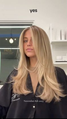 Kaitlynn Bell, Face Framing Hair, Blonde Hair Goals, Blonde Layered Hair, Blonde Hair Transformations