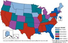 HIV and AIDS in the United States by Geographic Distribution America Map, American Cities, Teaching Tools, Statistics