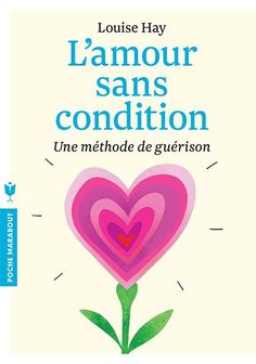 a book cover with a pink heart and green plant in the center, on a white background