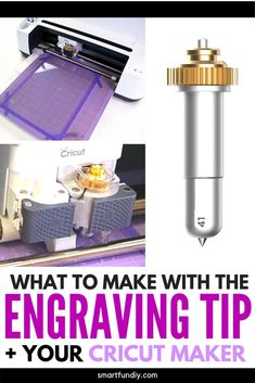 how to make with the engraving tip and your cricut maker