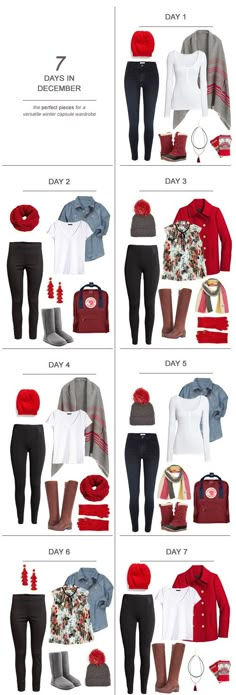 7 Days in December : The Perfect Pieces for a Versatile Winter Capsule Wardrobe #ootd #December #holidays #capsulewardrobe #sahm Clothing Capsule, December Outfits, Mom Uniform, Minimalist Moda, Capsule Wardrobe Pieces, Outfit Date Night, December Holidays, Outfit Date, Outfit Travel