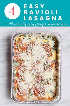 an easy lasagna recipe with cheese and sauce