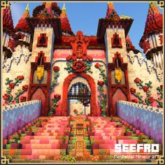 Fantasy Minecraft, Minecraft Castle Designs, Minecraft Building Guide, Minecraft Structures, Minecraft Farm, Minecraft Castle