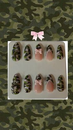 insta- nailsmadebymati #camonails #y2knails Pink Nails Y2k, Pink Camo Nails, Camo Nail Designs, Camouflage Nails, Camo Nails, Camo Baby, Nails Y2k, Baby Pink Nails, Hippie Nails