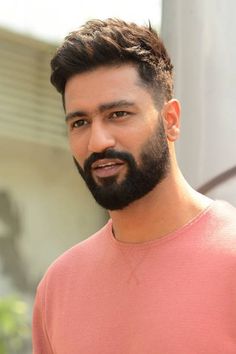 Haircuts For Medium Hair Men Fade, Haircuts For Long Faces Men, Vicky Kaushal Haircut, Mens Curly Hairstyles With Beard, Thick Beard Styles, Haircut For Indian Hair, Fade Beard Styles For Men, Vicky Kaushal Hairstyle, Virat Kholi Hair Styles