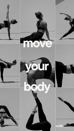 An invigorating image displaying the words „Moe your Body“, encouraging physical activity and lively, active lifestyle. Promote movement and embrace the joy it brings to your well-being. Do Yoga Quotes, Moving Your Body Quotes, Yoga For Period Pain, Body Motivate, Period Exercises, Yoga For Period, Movement Motivation, Movement Inspiration, Movement Quotes